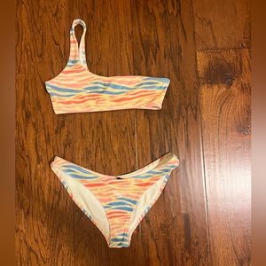 zebra print triangl bikini